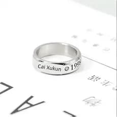 kit anel anel solitario Anel de colar Idol Trainee Chen Linong Zhu Zhengting