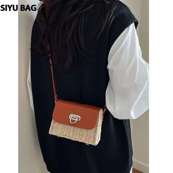 Bolsa bolsa transversal feminino 2026 novo estilo High-End pequeno quadrado saco do mensageiro de um ombro tecido saco d