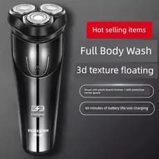 barbeador eletrico masculino Feike Borui Barbeador Elétrico Recarregável Barbeador Masculino Flutuante Lavagem Corporal