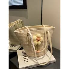 bolsa feminina Bolsa Bolsa feminina férias praia cesta de vegetais bolsa de palha