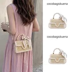 bolsa transversal feminino bolsa femenina Verão verão verão beira-mar férias estilo tecido palha saco feminino 2026 novo
