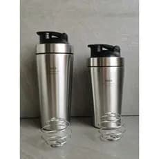 Exportado para a alemanha 316 aço inoxidável copo Shaker de camada única Fitness esportes copo de água proteína em pó Mi