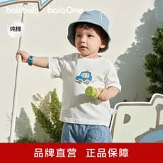 [balaOne] balaOne balaOne roupas infantis bebê camiseta de manga curta 2026 novo estilo verão fofo