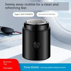 [Um segundo barbear] Canhão de aço pequeno alemão Plaina de barbear totalmente automática Conveniente Barbeador elétrico