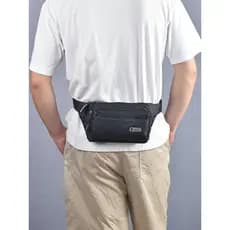 Bolsa de cintura masculina multifuncional esportes ao ar livre Multi-camada saco do telefone móvel leve grande capacidad