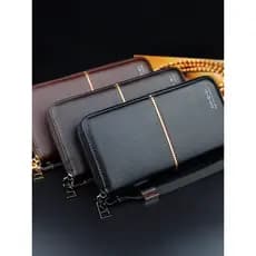 carteira masculina com ziper carteira masculina Novo estilo carteira masculina longo zíper embreagem carteira masculina