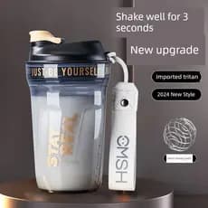 Proteína em pó dedicado shaker copo shaker copo proteína em pó esportes copo de água masculino 2025 novo estilo tritan F