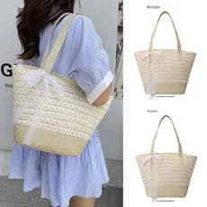 Bolsa bolsa transversal feminino Primavera verão beira-mar férias estilo tecido palha saco feminino 2026 novo estilo Hig