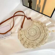 bolsa feminina bolsa femenina Bolsa de palha feminina verão 2024 novo estilo na moda All-Match um ombro mensageiro tecid