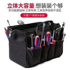 Wankebao Hardware engrossado multifuncional eletrodomésticos eletricista reparação grande saco de ferramentas de um ombr