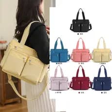 Nova bolsa de pano de náilon repelente de água de grande capacidade bolsa de ombro feminina na moda bolsa de viagem Casu