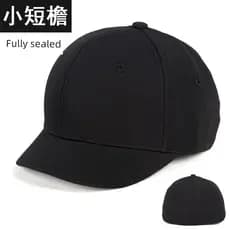 boné boné masculino Chapéu de aba curta totalmente selado de 5 cm masculino boné de beisebol de quatro estações boné e