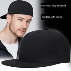 boné boné masculino Chapéu reverso estilo americano de aba plana masculino de inverno totalmente fechado