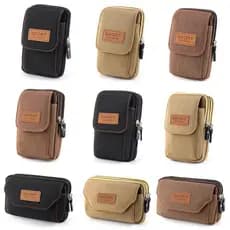 Lona FIX saco de cintura do telefone móvel masculino usar cinto saco do telefone móvel pendurado saco multifuncional cin