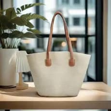bolsa feminina Bolsa Bolsa de palha estilo Pastoral francês feminina verão beira-mar praia bolsa de ombro de grande capa