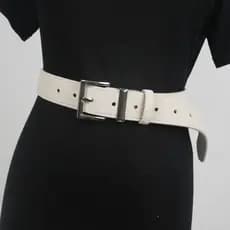 cinto feminino cinto feminino plus size Versão coreana imitação de camurça cinto de textura de camurça quatro estações d