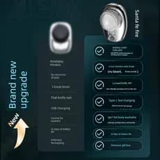 Navalha 2025 novo estilo portátil estudante navalha elétrica oficial autêntico Mini sem manchas pretas faca de barba