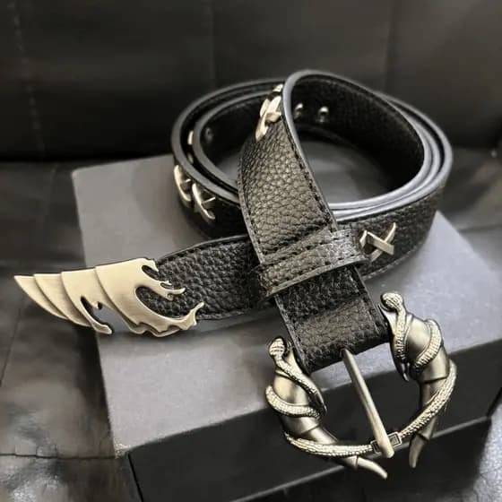 cinto feminino largo cinto feminino Papr Niche Design Aishang Phoenix Eye Candle Head Belt 2.8 cm de largura Cinto de co