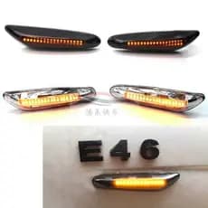 Adequado para BMW série 3 5 sinal de volta E46 E60 E90 E92 modificado LED Fender luz à beira-mar