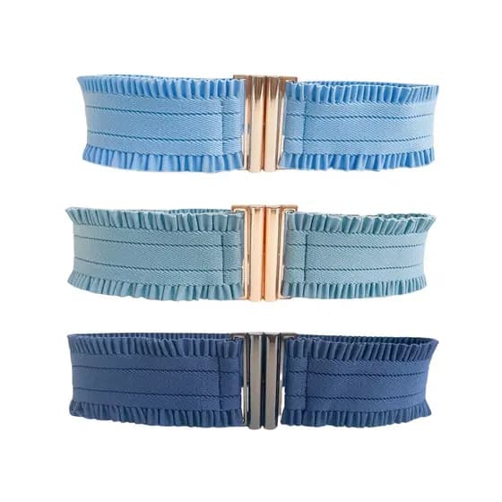 cinto feminino cinto feminino plus size Cinto azul elástico cintura elástica com saia cinto feminino All-Match vestido c