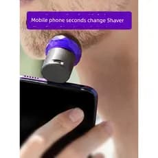 Viagem de negócios Mini barbeador elétrico portátil Android iPhone fonte alimentação barbeador elétrico barbear axila lã