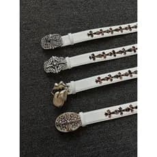 cinto feminino plus size cinto feminino Pequenos punhos cleanfit leopardo impressão cruz cinto de couro Retro único nich