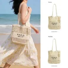 bolsa transversal feminino Bolsa Verão à beira-mar férias estilo praia tecido saco de palha tecido feminino 2026 novo es