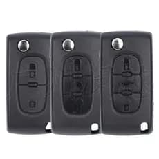 Adequado para Peugeot Citroen dobrável caso de substituição controle remoto caso chave do carro HU83 VA2 CE0523 CE0536