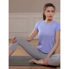 2026 novo estilo com nervuras mulheres Yoga Wear terno tamanho grande esportes de alto valor Fitness topo treinamento pr