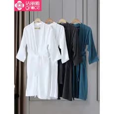 Jieliya Hotel roupão masculino feminino roupão de algodão puro toalha Material camisola longa secagem rápida