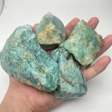 Pedra Tianhe Natural pedra áspera Amazon pedra esmagada etiqueta Mineral escultura à mão decoração de lã rocha estranha