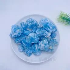 Natural azul calcita pedra áspera pedra de cristal mar azul Popular ciência pedra áspera artesanal DIY ornamentos decora