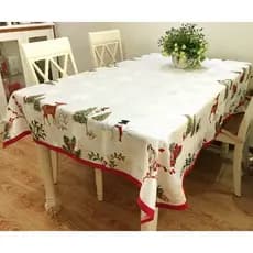 Estilo europeu Pastoral ano novo primavera Festival natal veados mesa redonda retangular tecido ins mesa de café toalha