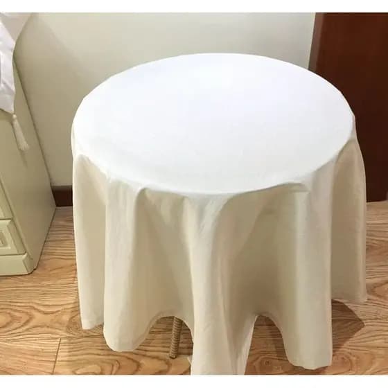 Toalha de mesa simples de cor sólida, comércio exterior, mesa de café, pano redondo, mesa quadrada