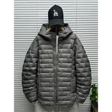 Com capuz em relevo pato branco jaqueta masculina roupas de inverno tamanho grande oversize leve quente para baixo jaque