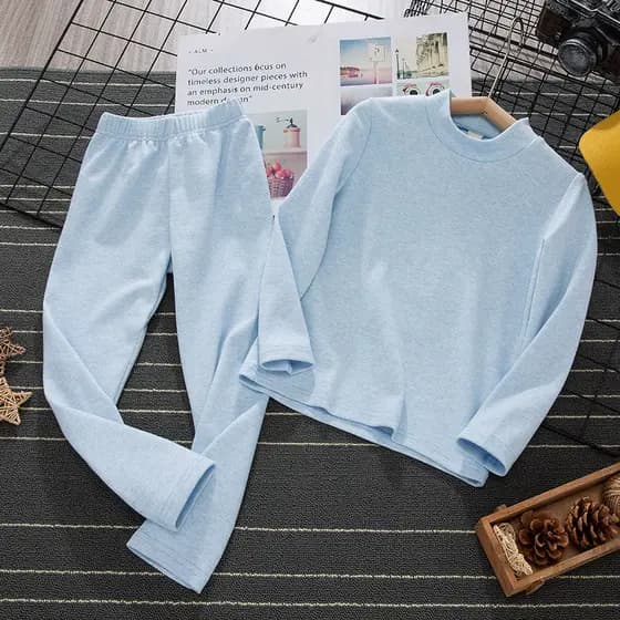 Pijamas infantis primavera outono inverno puro algodão Homewear médio grande roupas infantis meninos roupas de outono ca