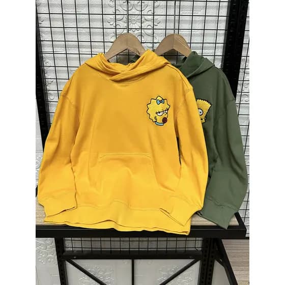 Comércio exterior pedido Original roupas infantis moletom médio grande crianças primavera outono puro algodão solto mole