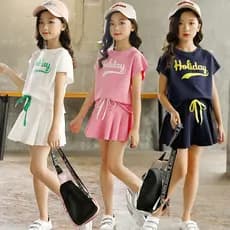 Meninas terno esportivo verão puro algodão moda médio grande trajes infantis mãe-filha pai-filho irmãs estilo ocidental