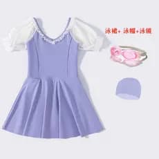 Crianças crianças maiô meninas 2025 novo estilo meninas moda bonito maiô de uma peça médio pequeno crianças vestido de p