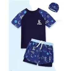 Crianças roupa de banho meninos dividir roupa de banho à beira-mar férias praia banho meninos roupa de banho treinamento