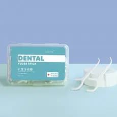 Palito de dente fio dental pacote familiar Ultra-fino redondo fio dental descartável portátil caixa clássica 50 varas de