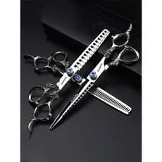 Salão de cabeleireiro profissional tesoura cabeleireiro cabeleireiro 20cm 23cm tesoura plana desbaste espinha de peixe d