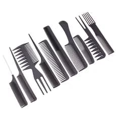 Pente de cabeleireiro conjunto de 10 peças salão de cabeleireiro corte de cabelo maçã dupla face pente de tingimento de