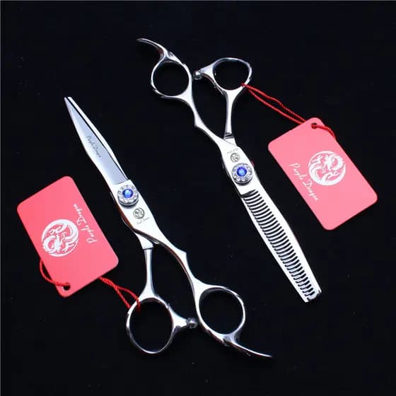 Zilong High-End profissional tesoura de corte de cabelo corte plano chifres dente corte remoção do cabelo 30% salão de c