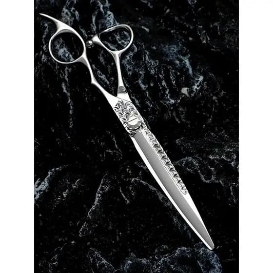 CNC23cm faca grande genuína High-End tesoura de cabeleireiro tesoura de corte de cabelo plana faca de corte de cabelo es