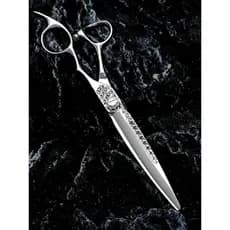 CNC23cm faca grande genuína High-End tesoura de cabeleireiro tesoura de corte de cabelo plana faca de corte de cabelo es