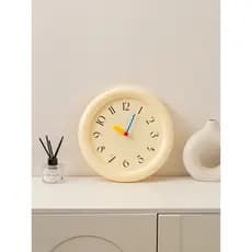 Relógio pêndulo desktop ins estilo creme bolha relógio casa decoração suave desktop mudo relógio de parede Standable