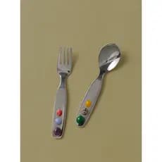 XEMO nórdico geléia feijão mesa garfo colher conjunto 304 aço inoxidável Natural pedra áspera artesanal ocidental utensí