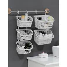 Cesta de armazenamento de banheiro empilhável, cesta de armazenamento de banheiro, cesta de armazenamento de parede, ces
