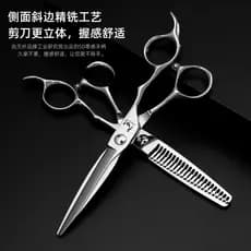 Corte de cabelo profissional de alta qualidade, cabeleireiro dedicado, corte de cabelo, desbaste, corte de dentes sem co